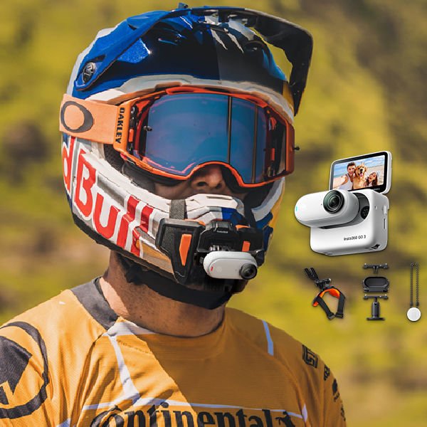 Insta360 GO 3 Motorsiklet Kiti (Kask Çene) (64GB)