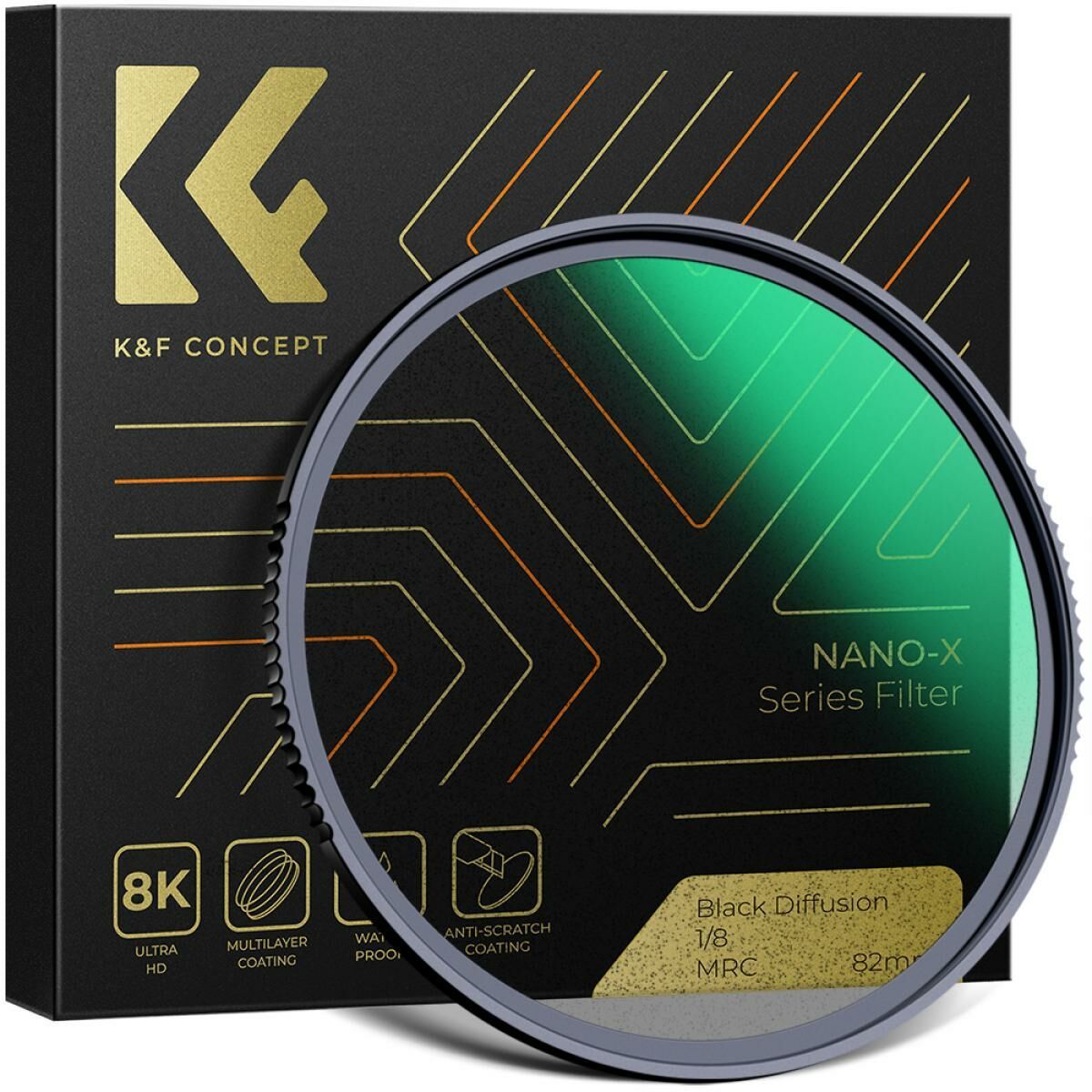 K&F Concept 82mm NANO-X Magnetic MRC-ND1000 / MRC-CPL / MRC-UV Filtre Seti
