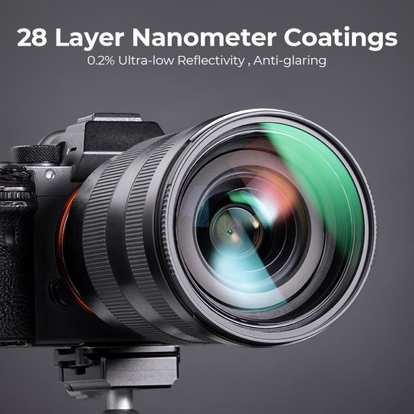 K&F Concept 82mm NANO-X MC-UV 28 Çok Katmanlı Kaplamaya sahip  Koruma Filtresi 8K Ultra HD