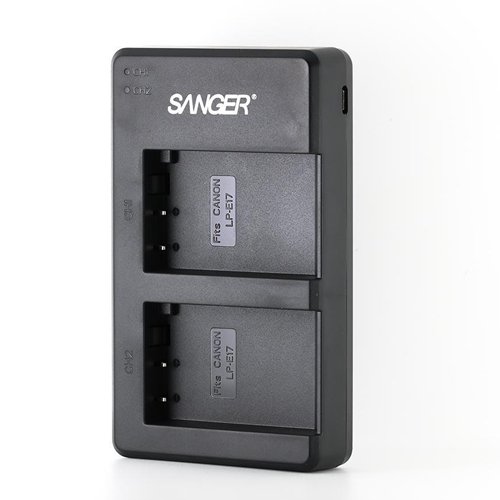 Sanger LP-E17 Canon İkili USB Şarj Aleti Cihazı