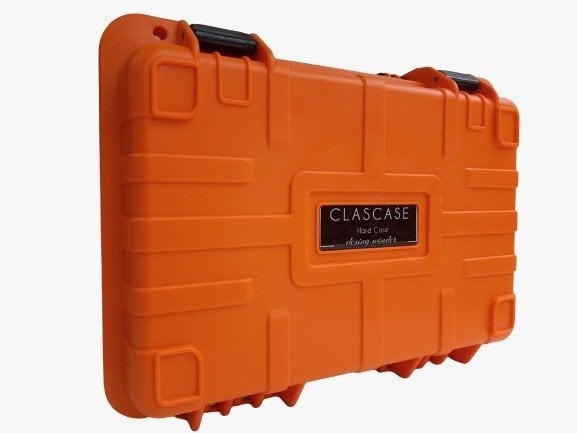 Clascase C08 Çok Amaçlı Hard Case Çanta Fotoğraf Makinası Lens ve Özel Ürünler İçin (Turuncu)