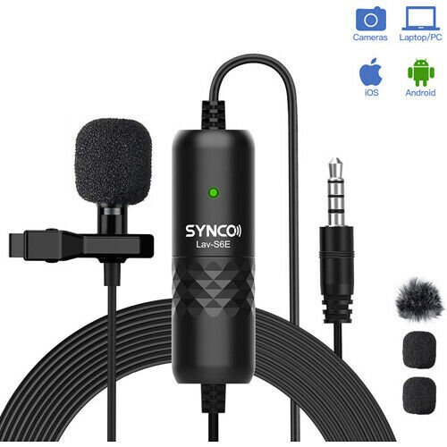 Synco Lav-S6E Çok Yönlü Yaka Mikrofonu