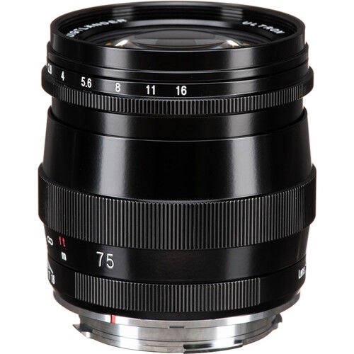 Voigtlander Ultron 75mm f/1.9 Lens Leica M (Single Coated, Black)