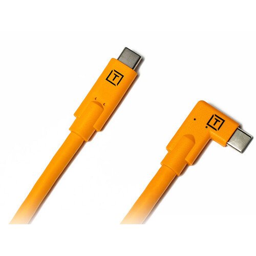 Tether Tools USB-C to USB-C Right Angle 4.6m Orange (CUC15RT-ORG)