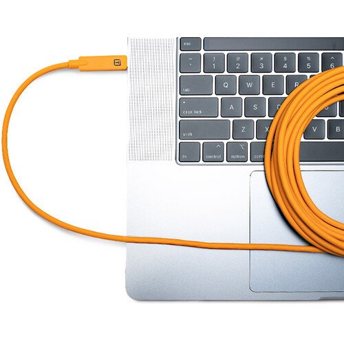 Tether Tools USB-C to USB-C Right Angle 4.6m Orange (CUC15RT-ORG)