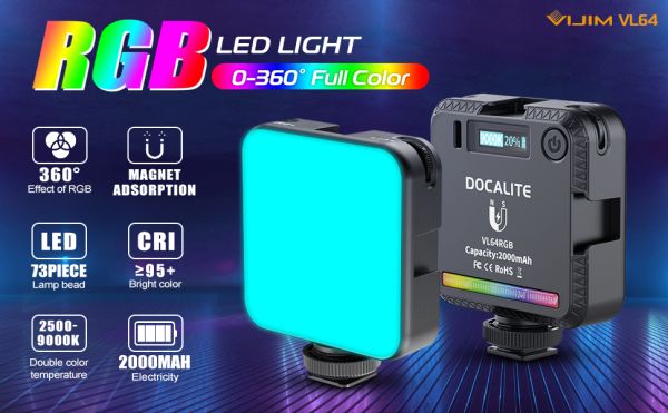 VIJIM VL64 Docalite RGB LED Video Işığı