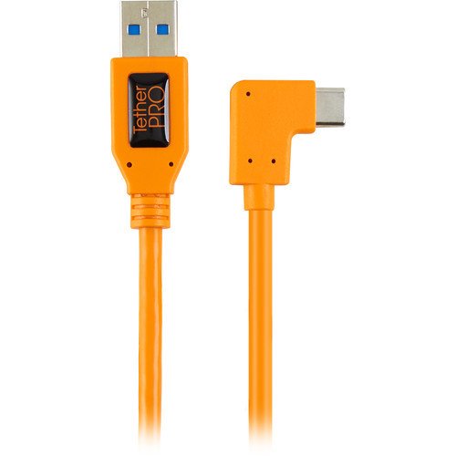 Tether Tools CUCRT02-ORG TetherPro Dik Açı Adaptör Kablosu USB 3.0 to USB-C