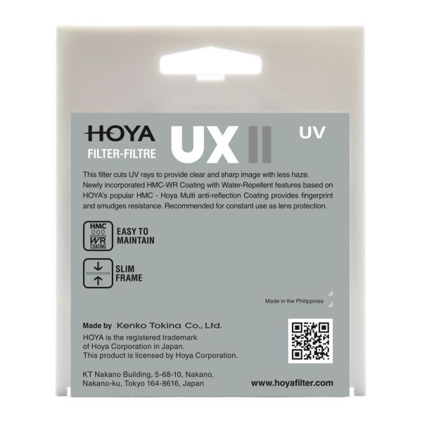 Hoya 58mm UX II UV Filtre