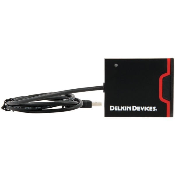 Delkin Devices USB 3.0 Çift Yuvalı SD UHS-II ve CF Hafıza Kartı Okuyucu