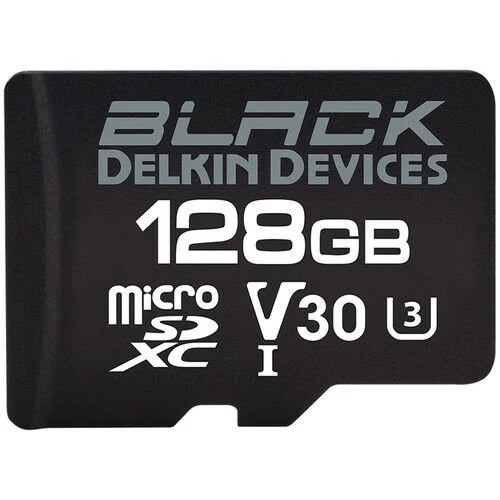 Delkin Devices 128GB Black UHS-II MicroSDXC SD Adaptörlü Hafıza Kartı