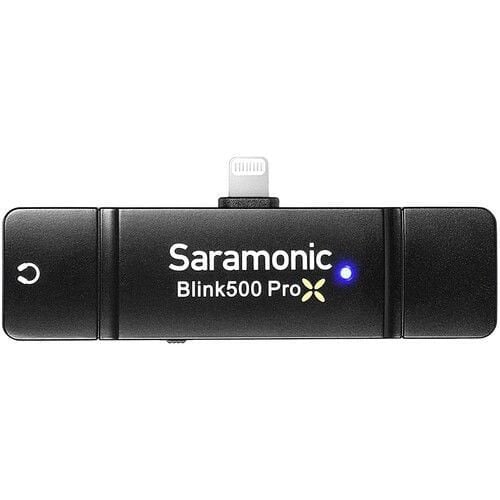 Saramonic Blink 500 ProX RXDi Çift Kanallı Dijital Kablosuz Alıcı, Lightning Konnektörlü (2,4 GHz)