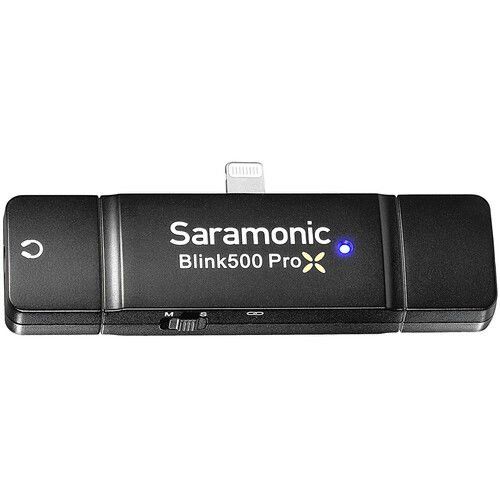 Saramonic Blink 500 ProX RXDi Çift Kanallı Dijital Kablosuz Alıcı, Lightning Konnektörlü (2,4 GHz)