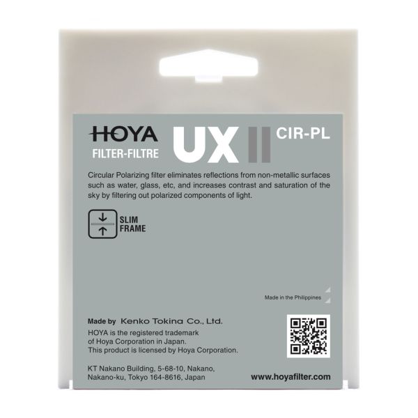 Hoya 55mm UX II Circular Polarize Filtre
