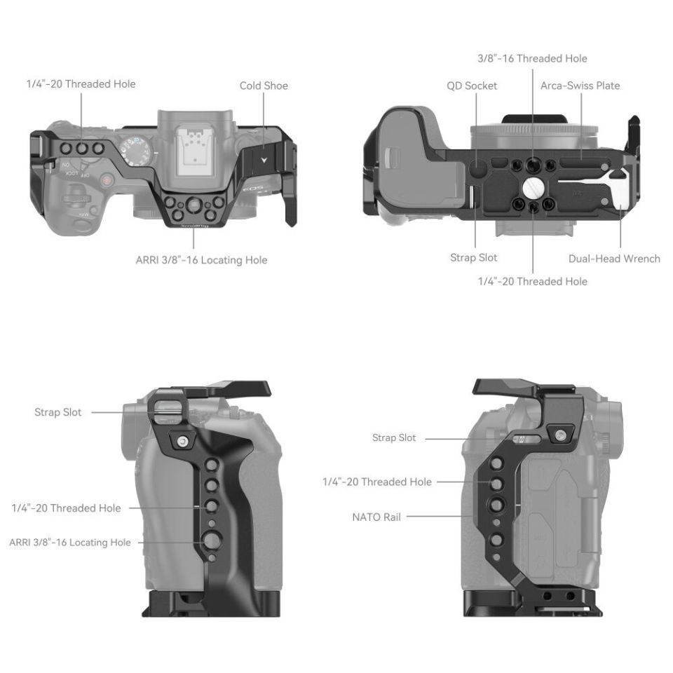 SmallRig Canon EOS R8  için  Kafes 4212