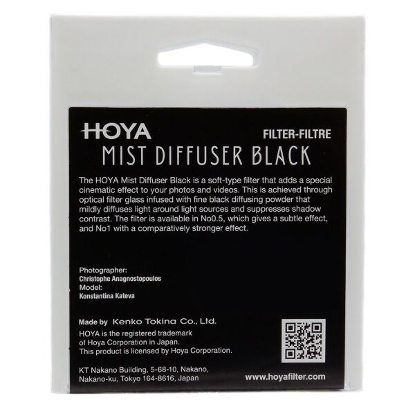 Hoya 72mm Mist Diffuser Filtre Black No1