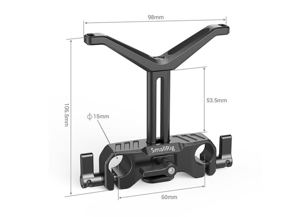 SmallRig BSL2681 15mm Rod Çubuk için Lens Desteği