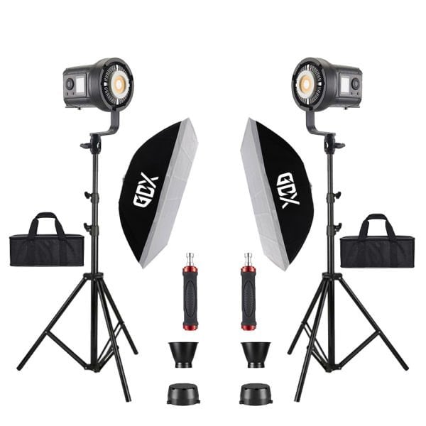 GDX HDB-135R RGB 2'li Full Set (60x90 Softbox + 260 cm Kalın Işık Ayağı)