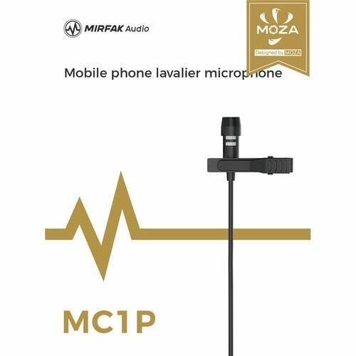 Moza Mirfak MC1P Akıllı Telefonlar için 3,5 mm Konnektörlü Yaka Mikrofonu