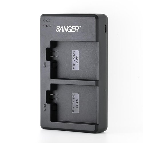 Sanger LP-E5 Canon İkili USB Şarj Aleti Cihazı