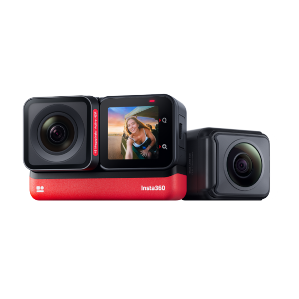 Insta360 ONE RS Trio Edition Kamera (Twin Edition +  1-Inch Wide Angle Lens)