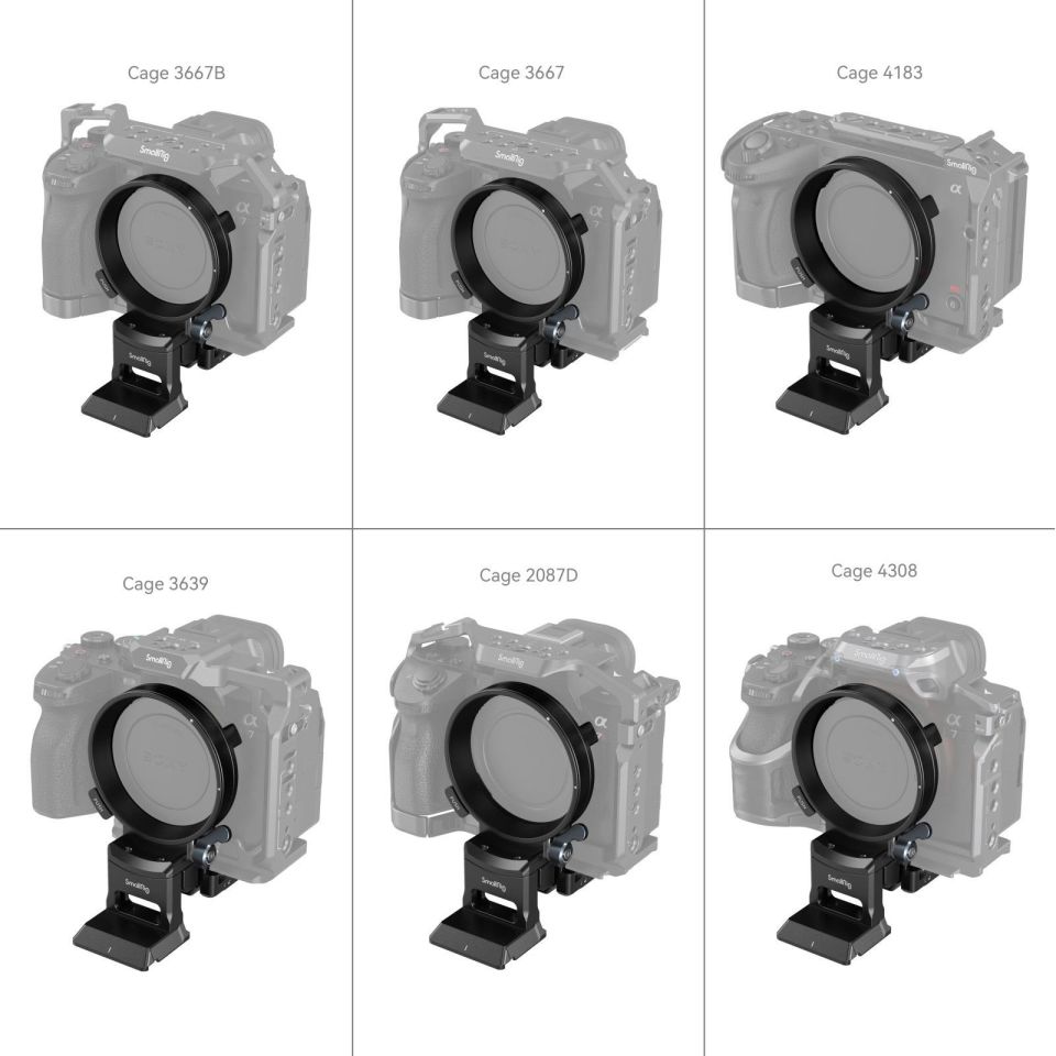 SmallRig 4244 Sony A1 / A7 / A 9 / FX Serisi İçin Döndürülebilir Yataydan Dikeye Montaj Plakası Kiti