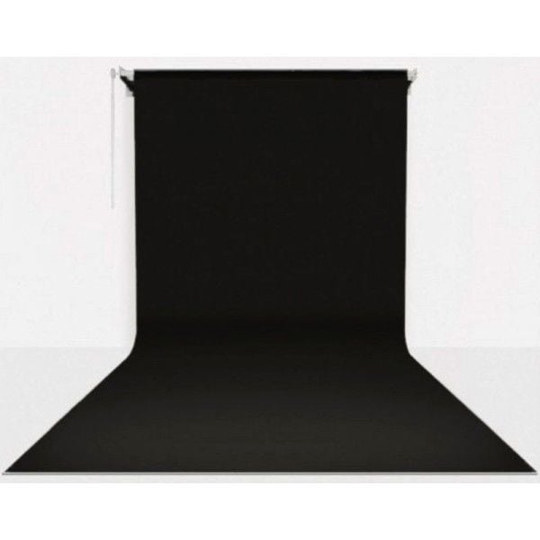 Gdx Sabit (Tavan & Duvar) Kağıt Sonsuz Stüdyo Fon Perde (Black/Siyah) 2.70x11 Metre