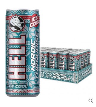 Hell Energy Drink NORDIC TURQUOISE KİVİ KUMKUAT AROMALI 24 lü paket