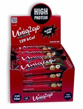 Uniq2go Chocodark Fındıklı Protein Bar 38gr - 16 Adet