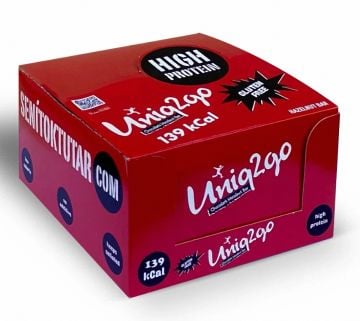 Uniq2go Chocodark Fındıklı Protein Bar 38gr - 16 Adet