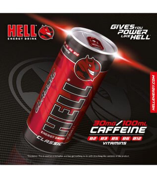 Hell Energy Drink 250 ml KLASİK AROMALI 24 lü paket