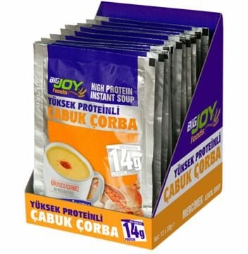 Big Joy Proteinli Çabuk Çorba 30 Gr 12 Adet