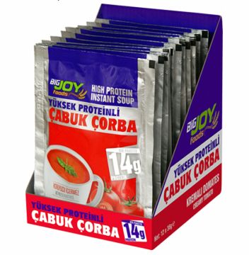 Big Joy Proteinli Çabuk Çorba 30 Gr 12 Adet