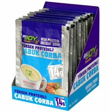 Big Joy Proteinli Çabuk Çorba 30 Gr 12 Adet