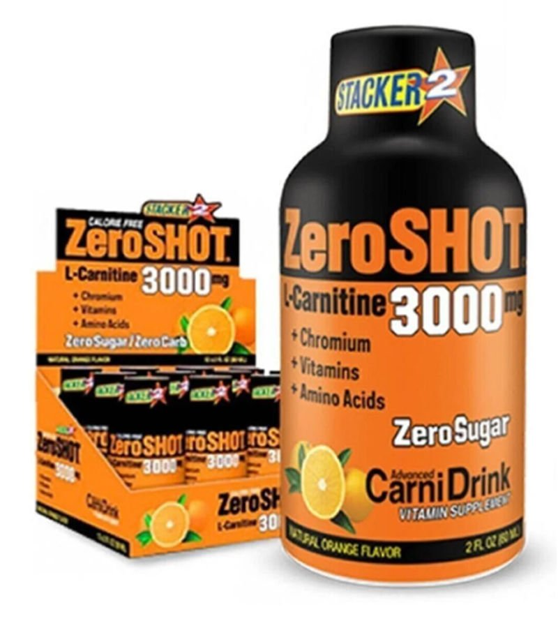 Zero Shot 60 mL 3000Mg L-Carnitine 12 Adet PORTAKAL AROMALI