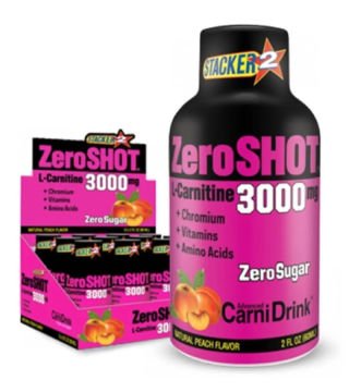 Zero Shot 60 mL 3000Mg L-Carnitine 12 Adet ŞEFTALİ AROMALI