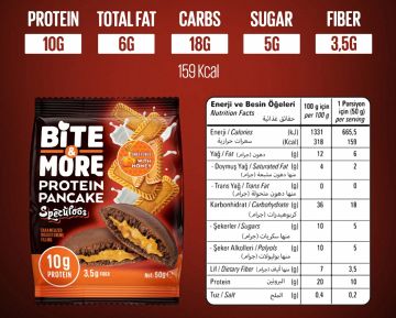 BİTE MORE PROTEİN PANCAKE (50 GR) - 12 ADET LOTUS AROMALI