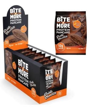 BİTE MORE PROTEİN PANCAKE (50 GR) - 12 ADET DOUBLE ÇİKOLATA AROMALI