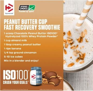 DYMATIZE ISO 100 Hydrolyzed Whey Protein Isolate 932 gr - ÇİKOLATA Aromalı