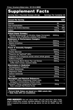 Universal Animal Primal Pre Workout 507.5 Gr