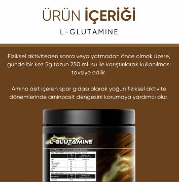 Onvita Nutrition L-Glutamine Aminoasit, 5000 Mg