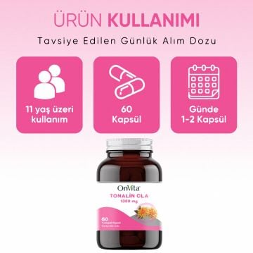 Onvita Nutrition Tonalin Cla 1300 Mg, 60 Yumuşak Kapsül
