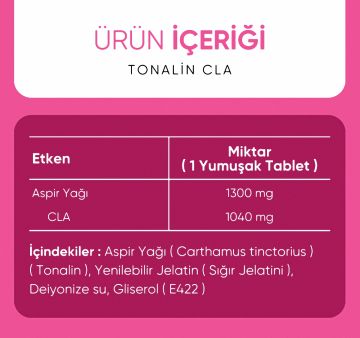 Onvita Nutrition Tonalin Cla 1300 Mg, 60 Yumuşak Kapsül