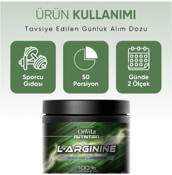 Onvita Nutrition L-arginine Hcl, Aminoasit 5000 Mg