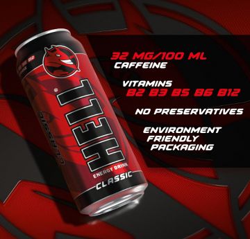 Hell Energy Drink 500 ml KLASİK AROMALI 12 li paket