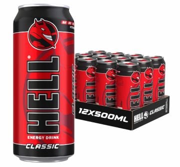 Hell Energy Drink 500 ml KLASİK AROMALI 12 li paket