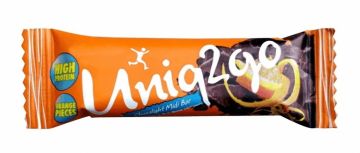 Uniq2go Chocolight Portakal Parçacıklı Protein Bar 40gr - 16 Adet