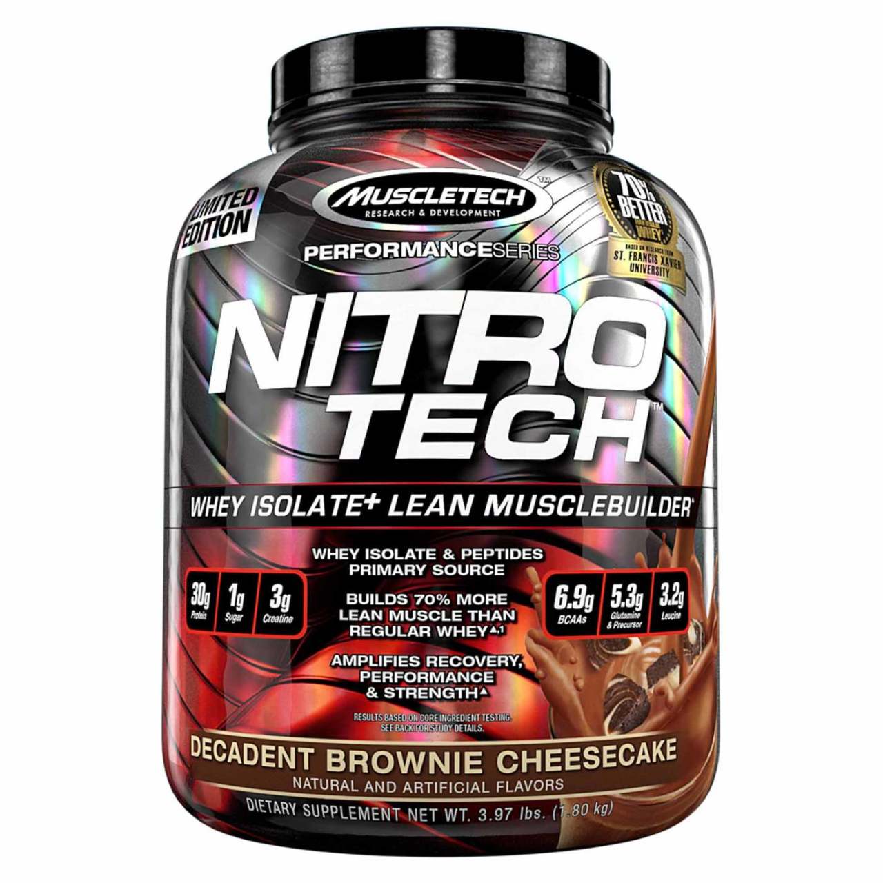 MUSCLETECH NITROTECH 4 Lb (1.81 kg) - Çikolatalı Brownie Cheesecake