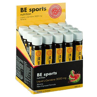 BE Sports L-Carnitine 3000mg Thermo 25ml x 20 tüp - Karpuz Aromalı