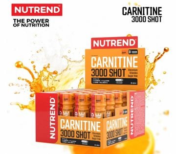 Nutrend L-Carnitine Shot 3000mg 20 Ampül PORTAKAL AROMALI