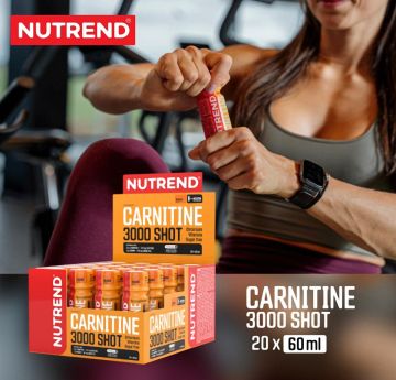 Nutrend L-Carnitine Shot 3000mg 20 Ampül PORTAKAL AROMALI